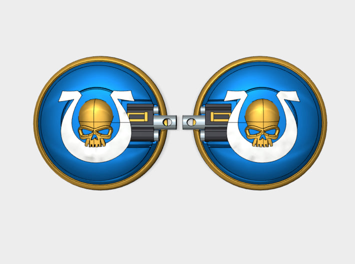 Ultra Legion - Naxos Combat Shields 3d printed Small = 2 Shields