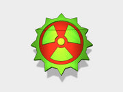 60x Radioactive Chaos - Shoulder Insignia pack 3d printed