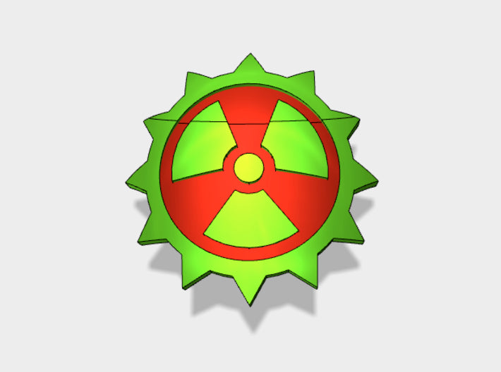 60x Radioactive Chaos - Shoulder Insignia pack 3d printed