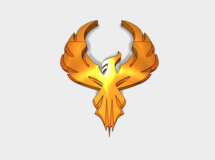 60x Phoenix Crest - Shoulder Insignia pack 3d printed