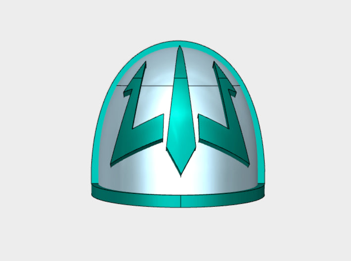 10x Emperor’s Trident - G:4a Shoulder Pads 3d printed