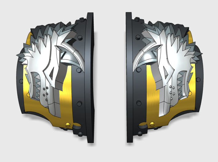 5x Shaggy Wolf - T:2a Cataphractii Shoulder Sets 3d printed