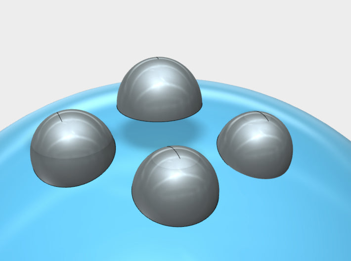 2mm Rivet Heads -Variety Pack 3d printed