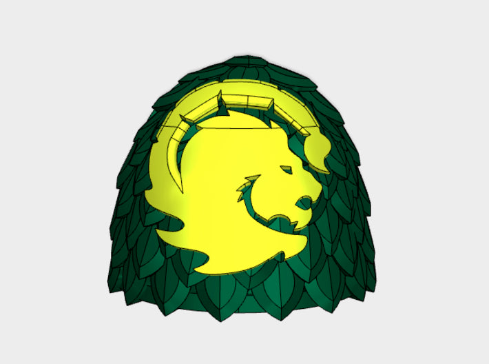 10x Manticores - Voidscale Right Pauldrons 3d printed