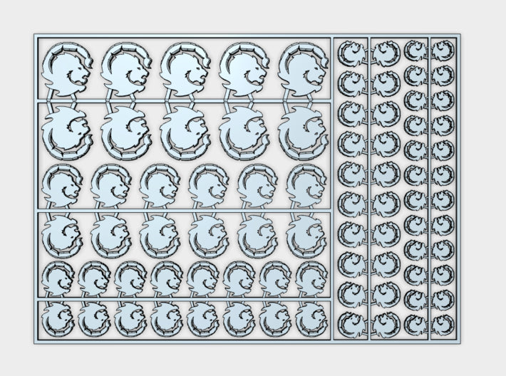 Manticores - Flat Vehicle Insignia pack 3d printed