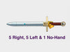 11x Energy Sword: Fist Crusader 3d printed