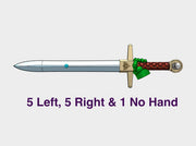 11x Energy Sword: Winged Sword Crusader 3d printed