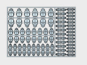 Iron Heads - Flat Vehicle Insignia pack 3d printed