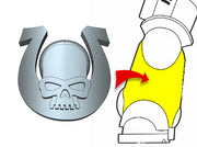 20x Ultra Skull - Small Bent Insignias (5mm) 3d printed