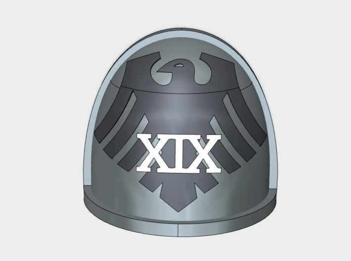 10x Raven 19 - G:4a Shoulder Pads 3d printed