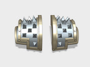 5x Square Spiked - T:5a Yaren Plate Shoulder Sets 3d printed