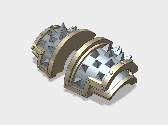 5x Square Spiked - T:5a Yaren Plate Shoulder Sets 3d printed