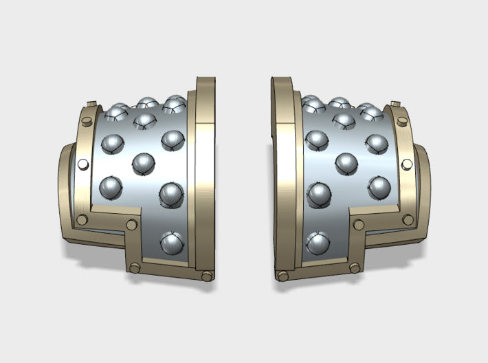 5x Studded - T:5a Yaren Plate Shoulder Sets 3d printed