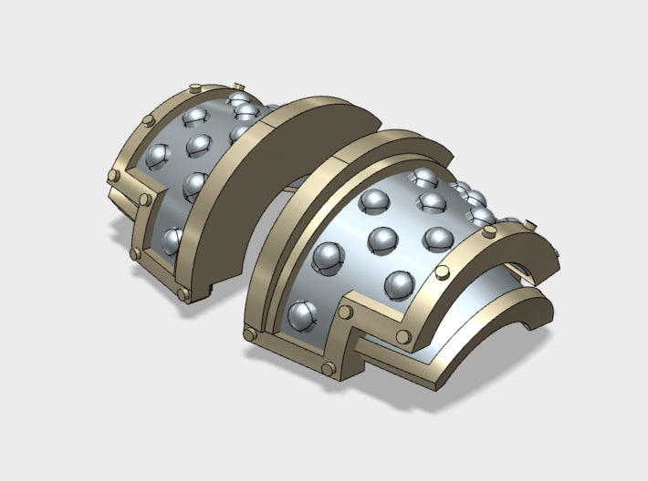 5x Studded - T:5a Yaren Plate Shoulder Sets 3d printed