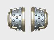 5x Studded - T:5a Yaren Plate Shoulder Sets 3d printed