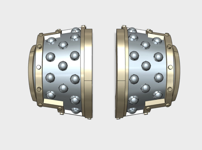 5x Studded - T:5a Yaren Plate Shoulder Sets 3d printed