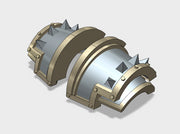 5x Spiked Edge - T:5a Yaren Plate Shoulder Sets 3d printed