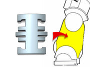 20x Demon Hunters - Small Bent Insignias (5mm) 3d printed