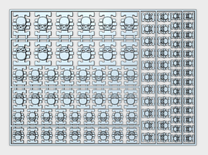 Xenos Hunters 2 : Vehicle Insignia pack 3d printed