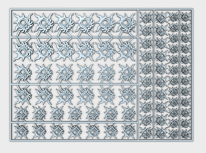 Scarab Sons - Flat Vehicle Insignia pack 3d printed
