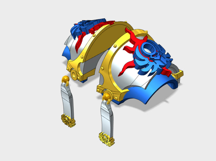 5x Scarab Sons - T:6b Aten'Hecktet Shoulders 3d printed