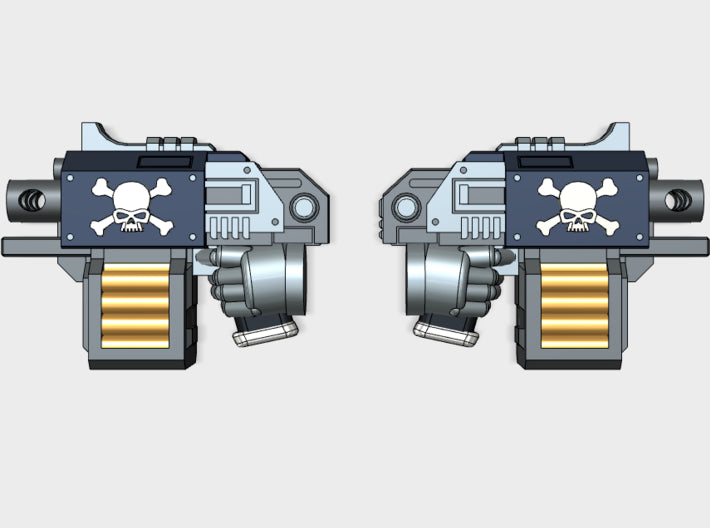 10x Jolly Rodger: Blitz Pistol (5 L&amp;R) 3d printed