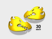 30x Flame Dragons - Left &amp; Right Shoulder Insignia 3d printed