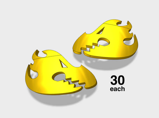 30x Flame Dragons - Left &amp; Right Shoulder Insignia 3d printed