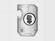 10x Kings Fist 2 - Marine Boarding Shields 3d printed