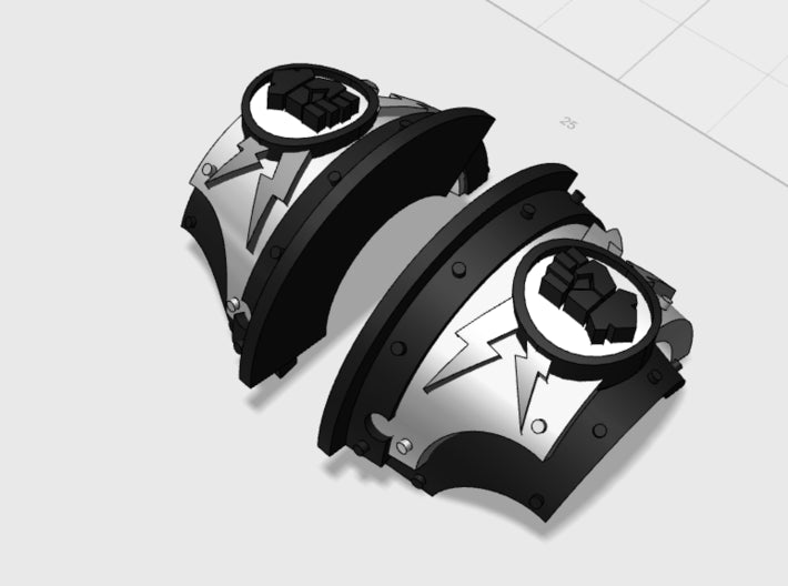 Kings Fists - T:2a Cataphractii Shoulder Sets 3d printed