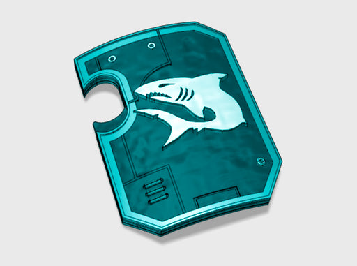 Mako Shark - Terminator Wall Shields 3d printed Small = 1 Shield | Medium = 5 Shields