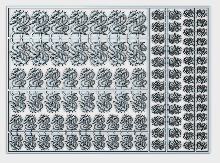 Hydra Legion - Flat Vehicle Insignia pack 3d printed