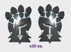 60x Demon Claw - Shoulder Insignia pack 3d printed