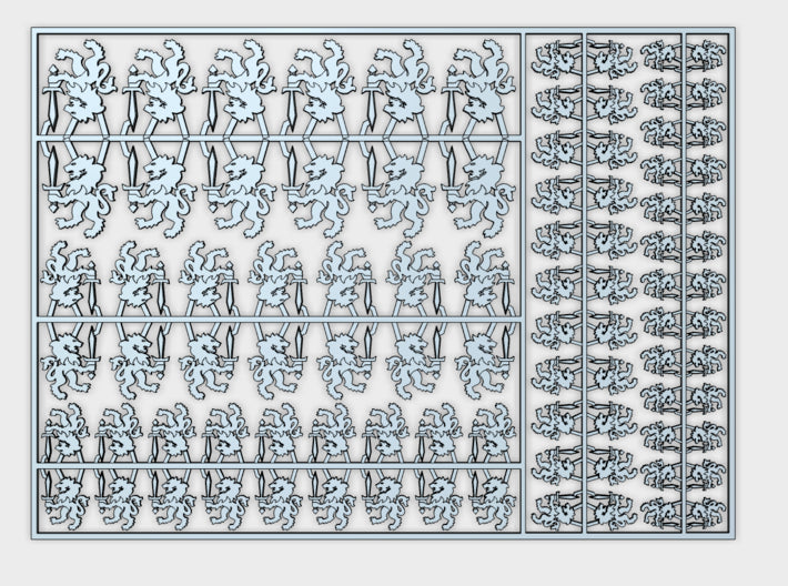 Disciples of Caliban - Flat Vehicle Insignia pack 3d printed