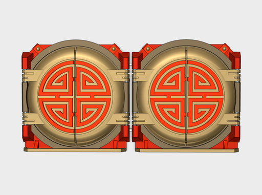 Chin Suns : Mark-1 APC Round Doors 3d printed