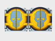 Iron Heads : Mark-1 APC Round Doors 3d printed