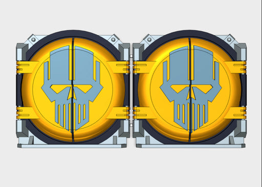 Iron Heads : Mark-1 APC Round Doors 3d printed