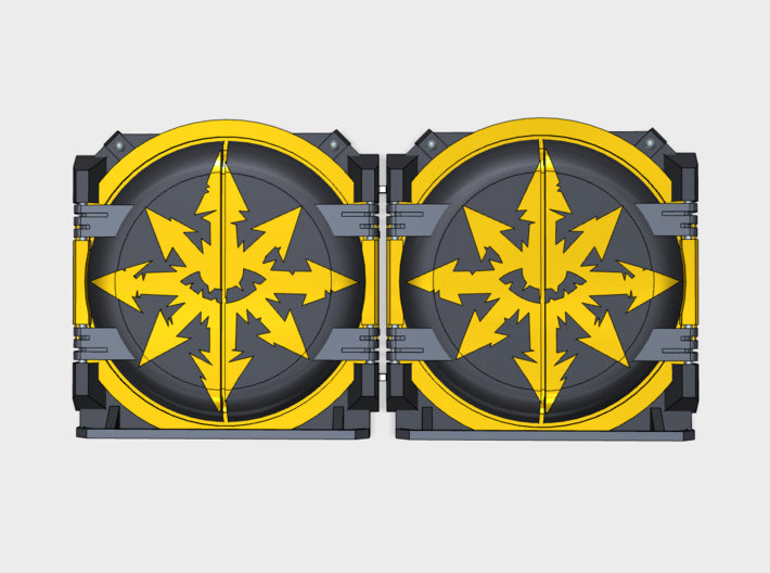 Dark Legion : Mark-1 APC Round Doors 3d printed