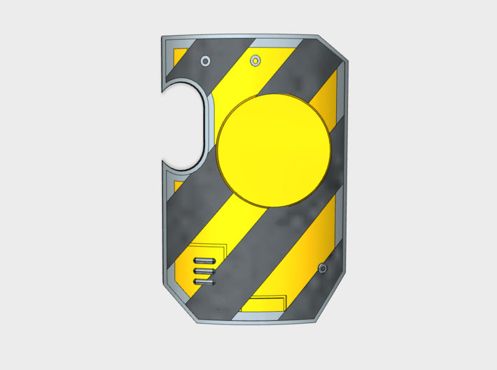 10x Stripped Flat Insignia-Ready: Boarding Shields 3d printed