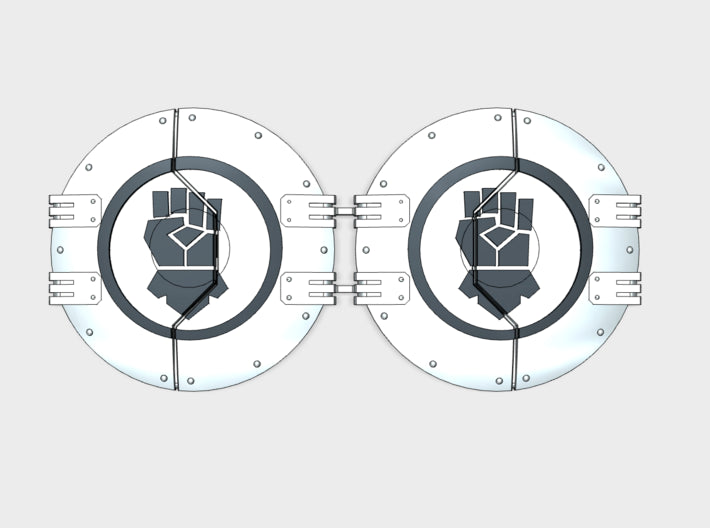 Kings Fist - Sicaran Side Hatches 3d printed