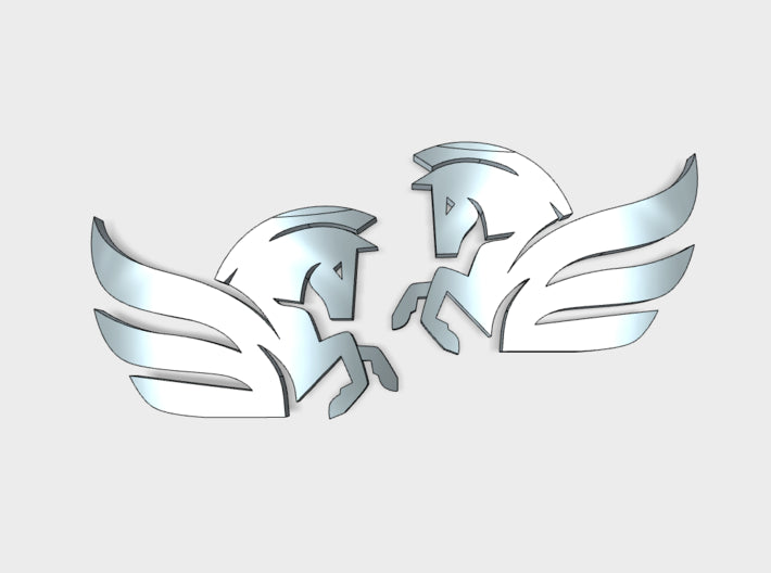 60x Winged Horse - Shoulder Insignias (L&amp;R) 3d printed 30 Left &amp; 30 Right