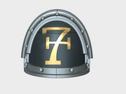 10x Ogothic #7 - G:3a Right Shoulders 3d printed