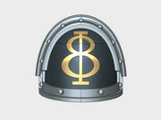 10x Ogothic #8 - G:3a Right Shoulders 3d printed