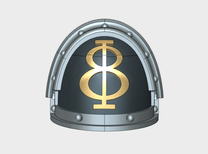 10x Ogothic #8 - G:3a Right Shoulders 3d printed