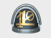 10x Ogothic #10 - G:3a Right Shoulders 3d printed