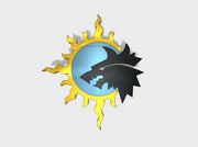 60x Sun Wolves : Shoulder Insignia pack 3d printed