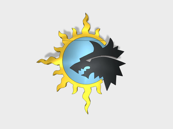 60x Sun Wolves : Shoulder Insignia pack 3d printed