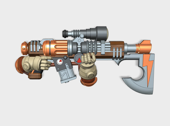 9x Scoped Axelock Thunderbuss w/Arms 3d printed