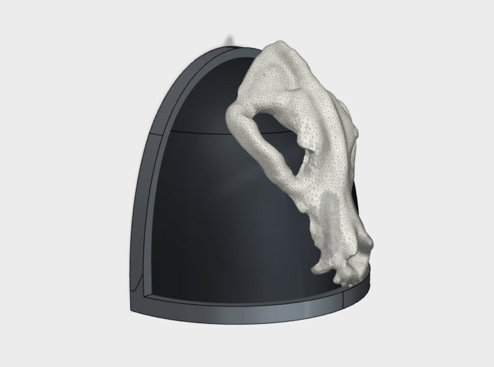 10x 3D Wolf Skull - G:4a Shoulder Pads 3d printed