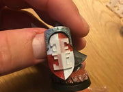 10x Sigilite Corp - Bent Shield Insignias (11x18mm 3d printed Similar product (Courtesy of Sander Buurman)